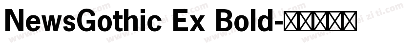 NewsGothic Ex Bold字体转换